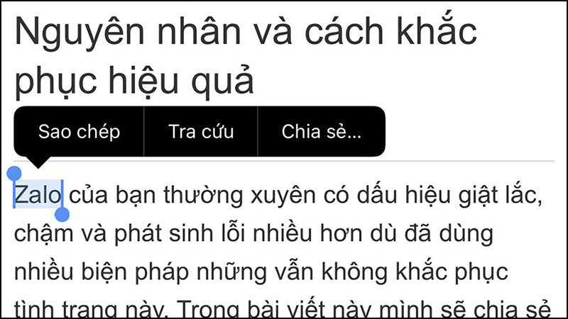 Nhấn đúp 2 lần để đánh dấu 1 từ trong văn bản